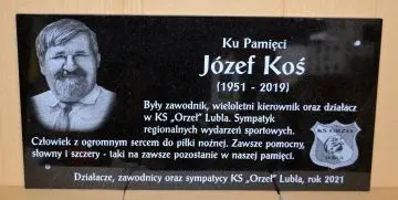 Upamiętnienie działacza sportowego Józefa Koś
