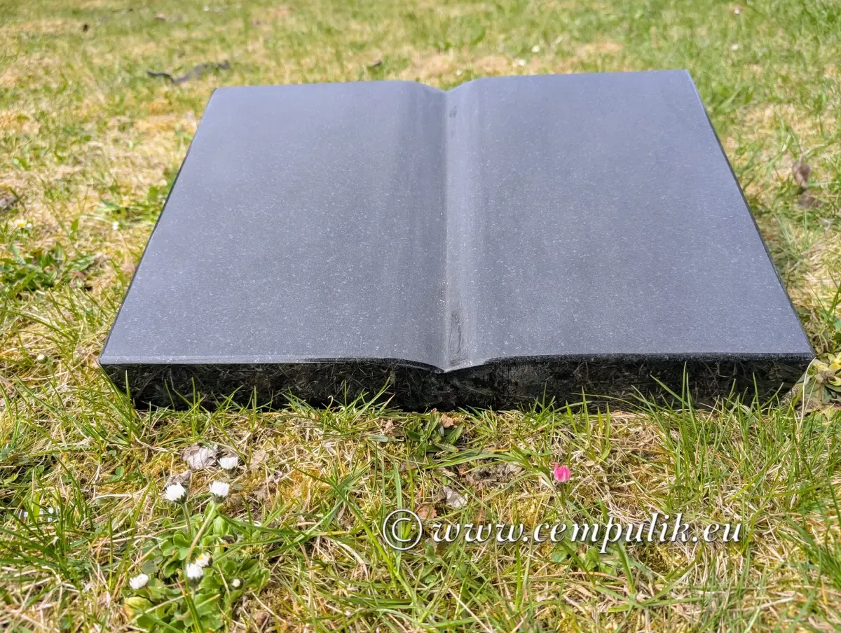 Książka granitowa czarna