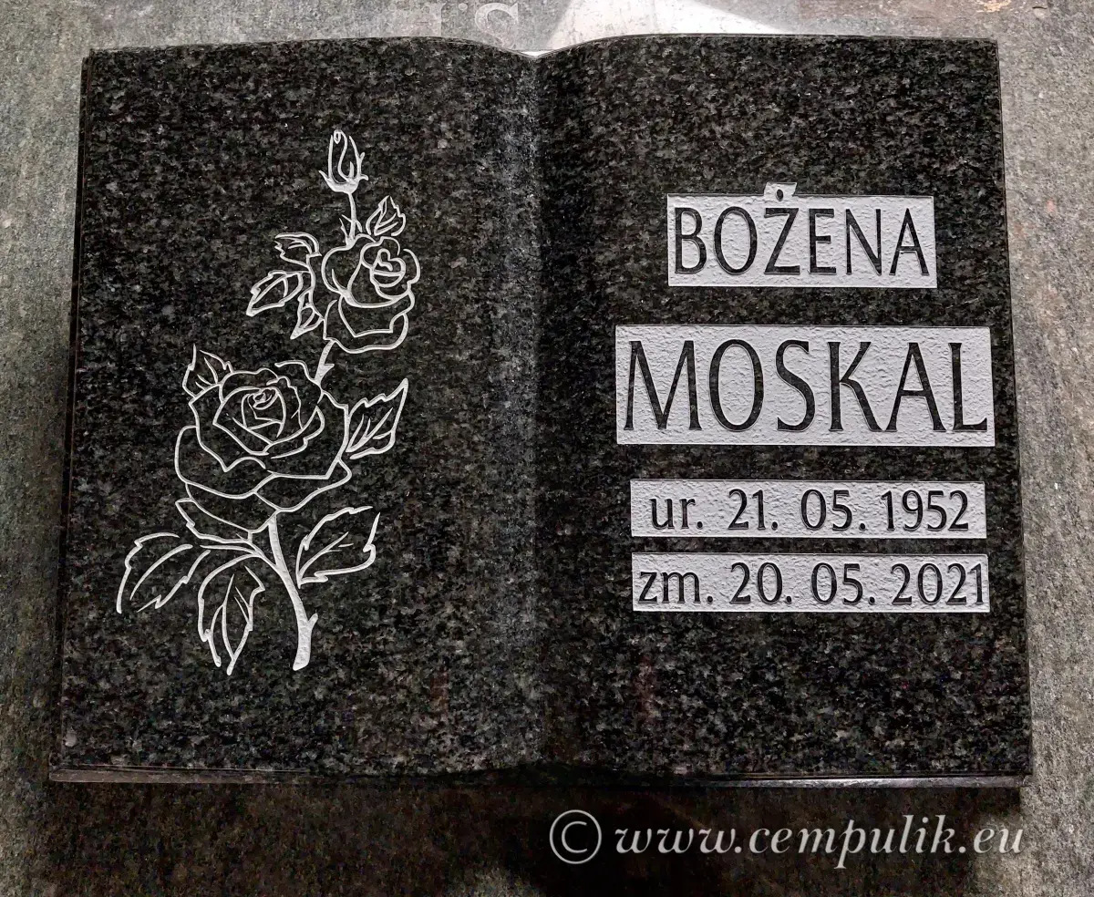 ksiazka_granitowa_impala z napisem