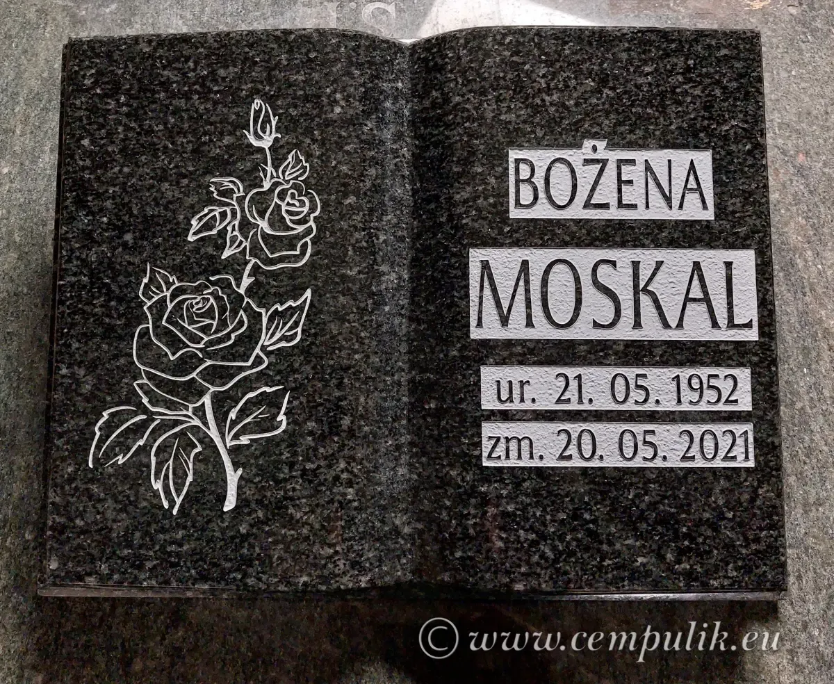 ksiazka_granitowa_impala z napisem