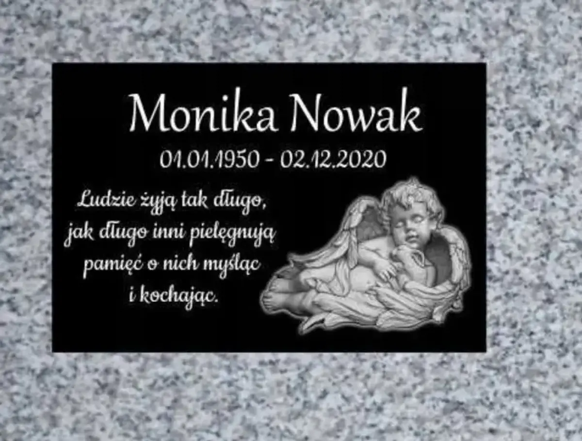Granite Memorial Plaque 30x20 – Personalized Grave Marker