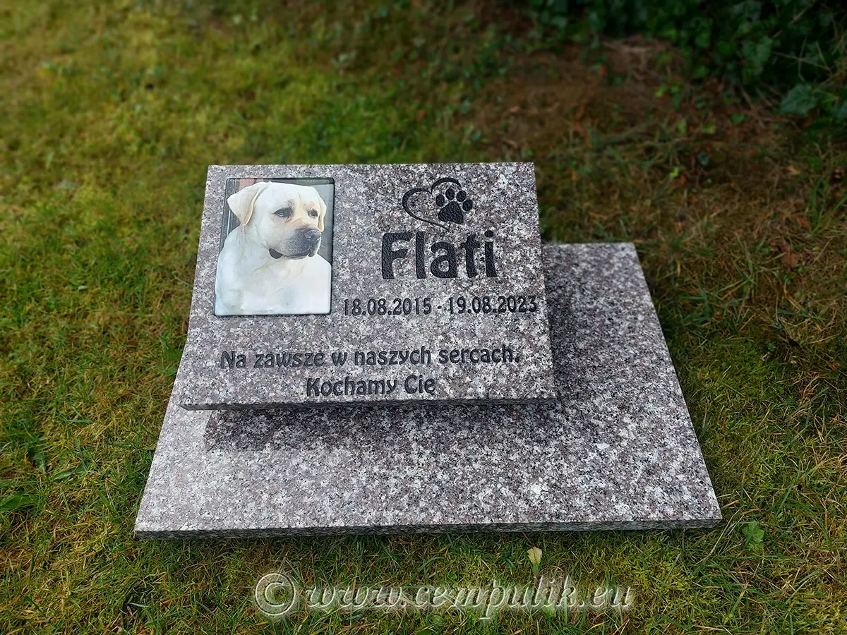 Tiergrabstein Creme-Granit - zdjęcie 5