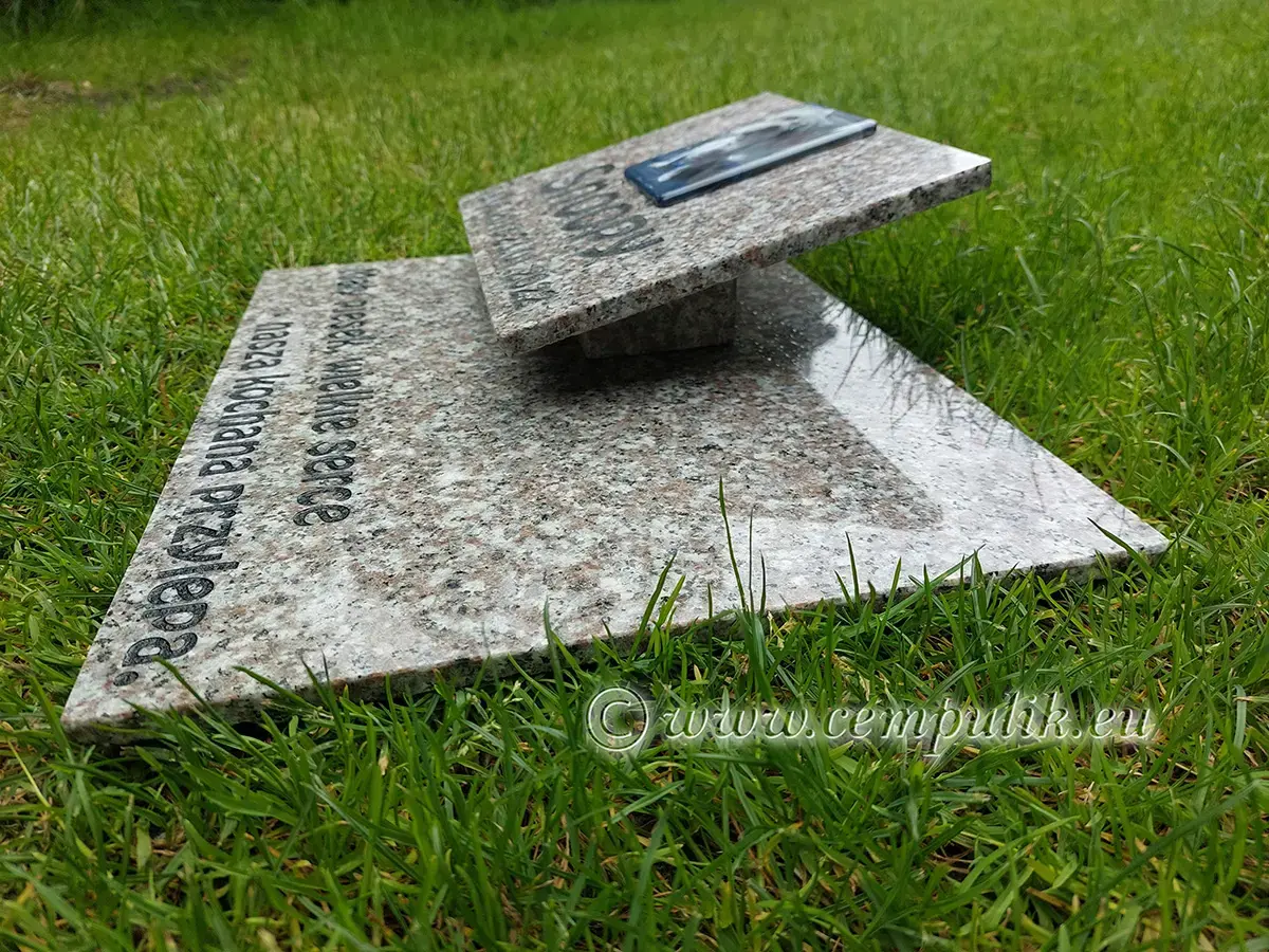 Tiergrabstein Creme-Granit - zdjęcie 3
