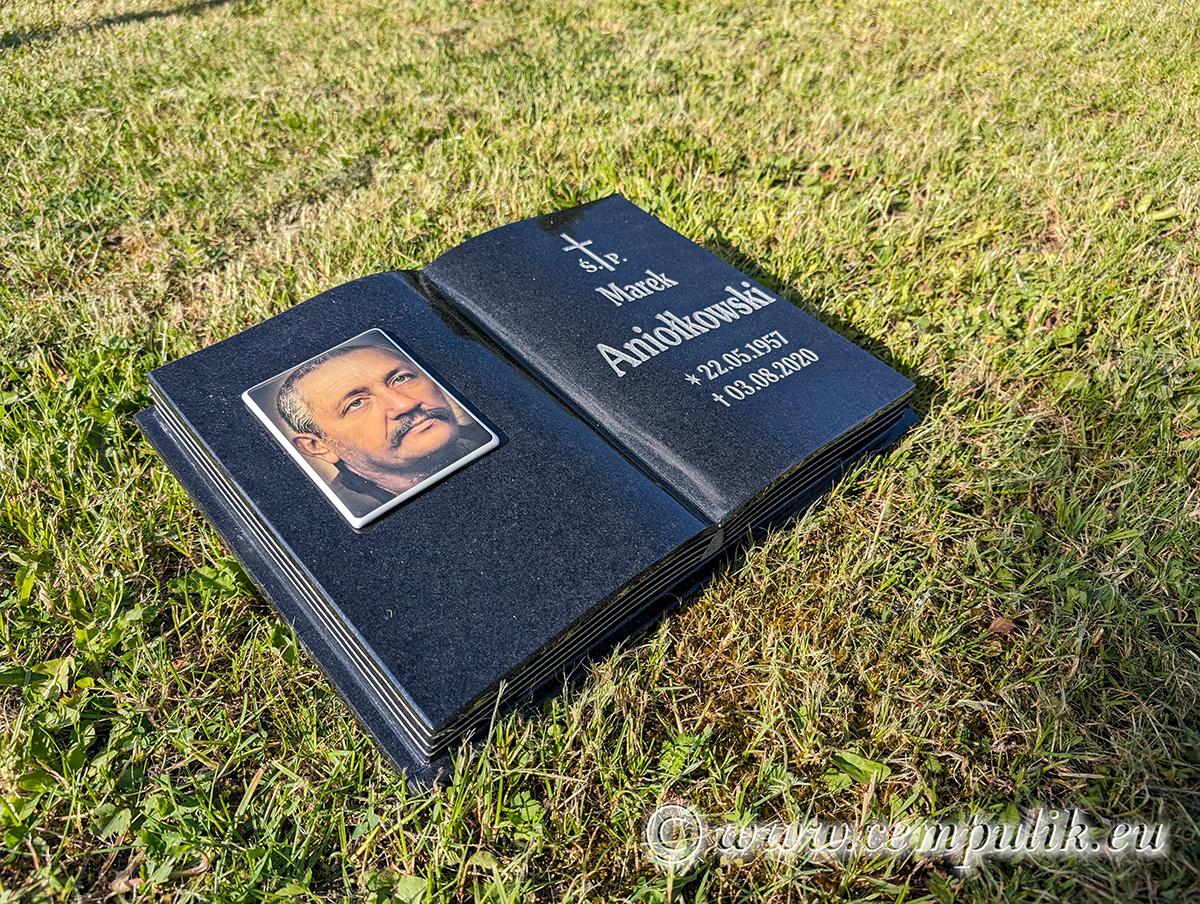 Czarna Książka Granitowa ze Zdjęciem Porcelanowym