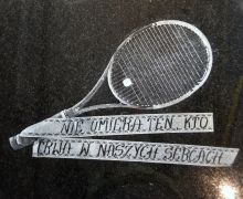 Rakieta tenisowa - motyw sportowy