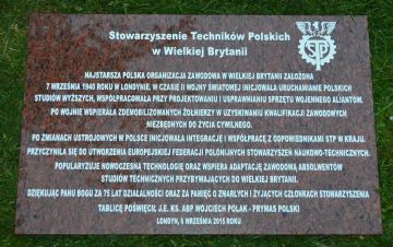 Tablica pamiątkowa Londyn