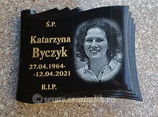 Grawer na płytce granitowej
