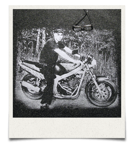 Portrait of motorcyclists