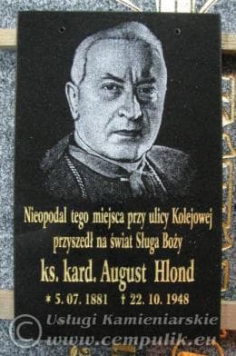 Tablica kardynała Augusta Hlonda