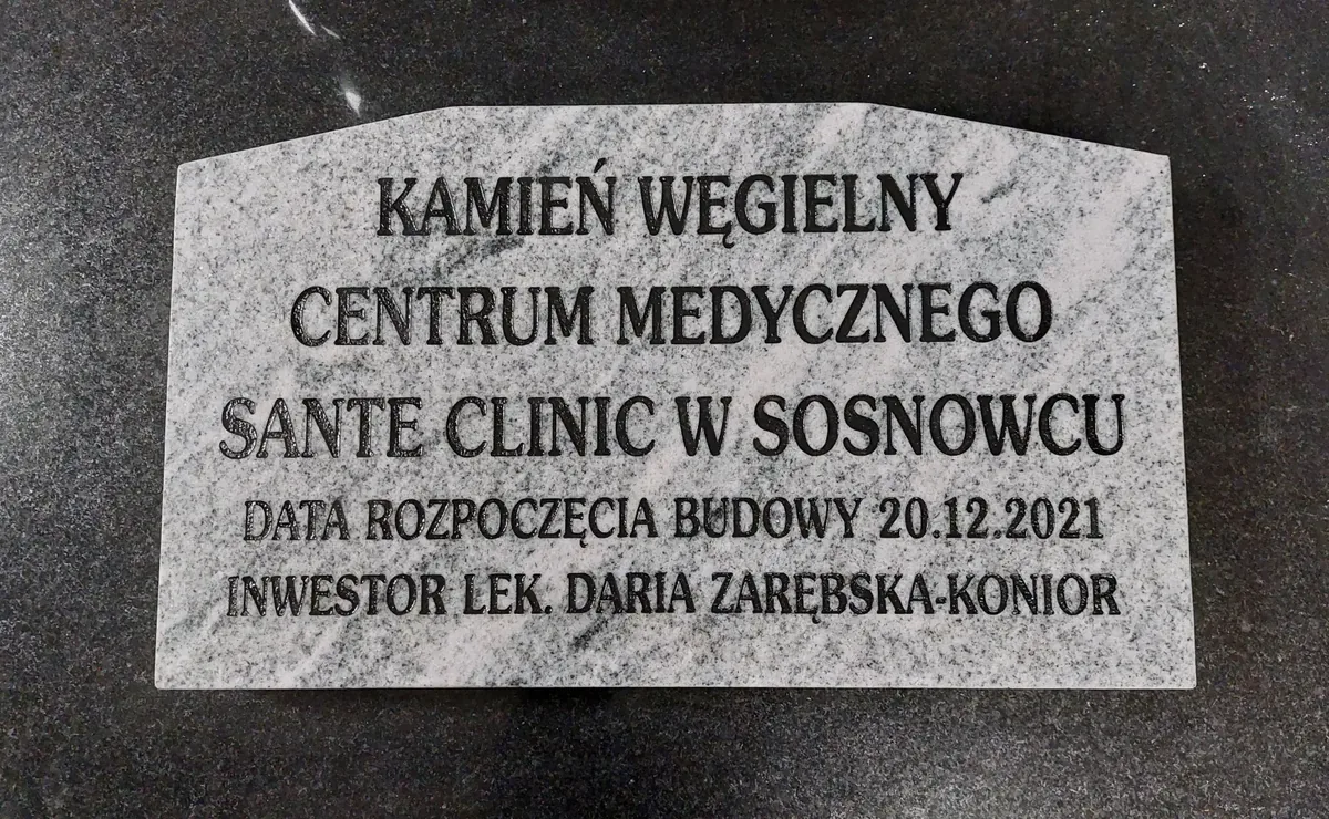 Cornerstone — Granite Memorial Plaque for Construction