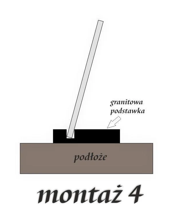 Granite Support Base with Slot — Larger Plaque Version