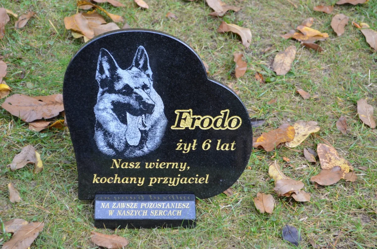 Serce Granitowe na Pomnik - Nagrobek dla Zwierząt