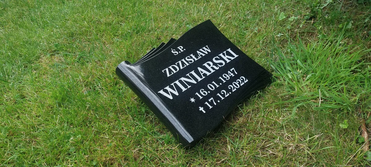 Personalised Granite Papyrus Memorial Scroll 40×30 — Inscription Only