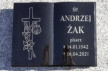 Książka granitowa do postawienia na nagrobku (duża)