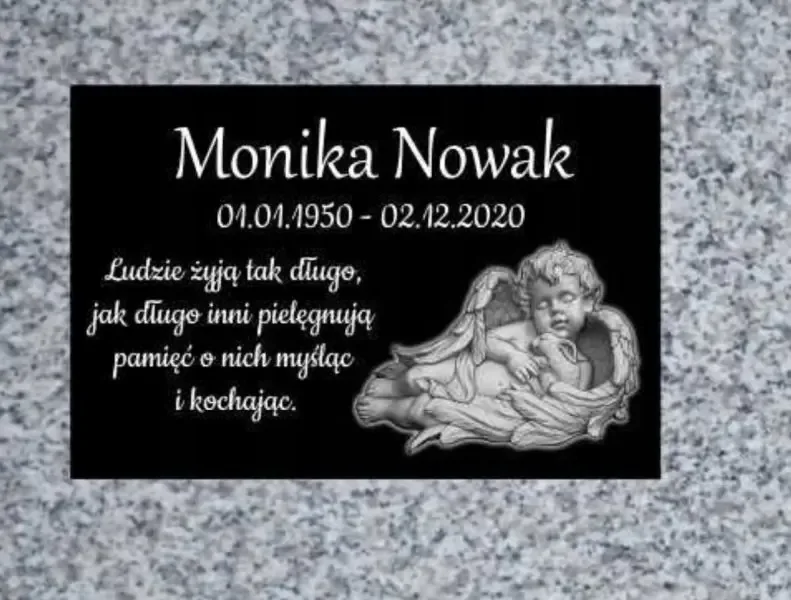 Granite Memorial Plaque 30×20 cm – Personalised Grave Marker (Manufacturer)