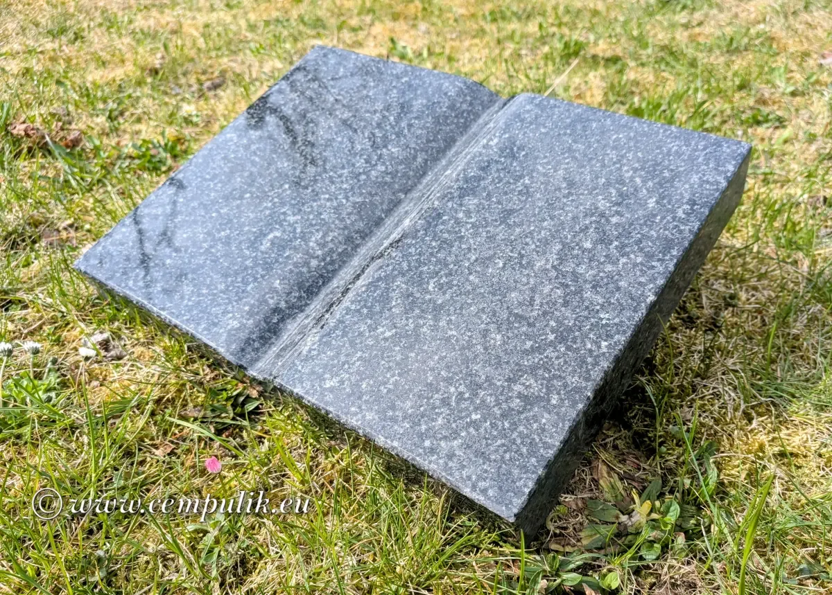 Mørkegrå Granit Mindebog