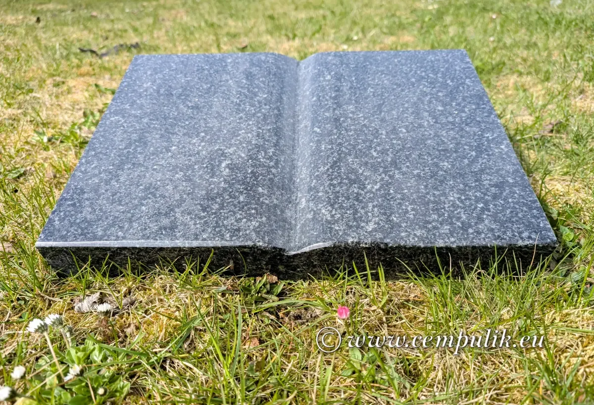 Mørkegrå Granit Mindebog