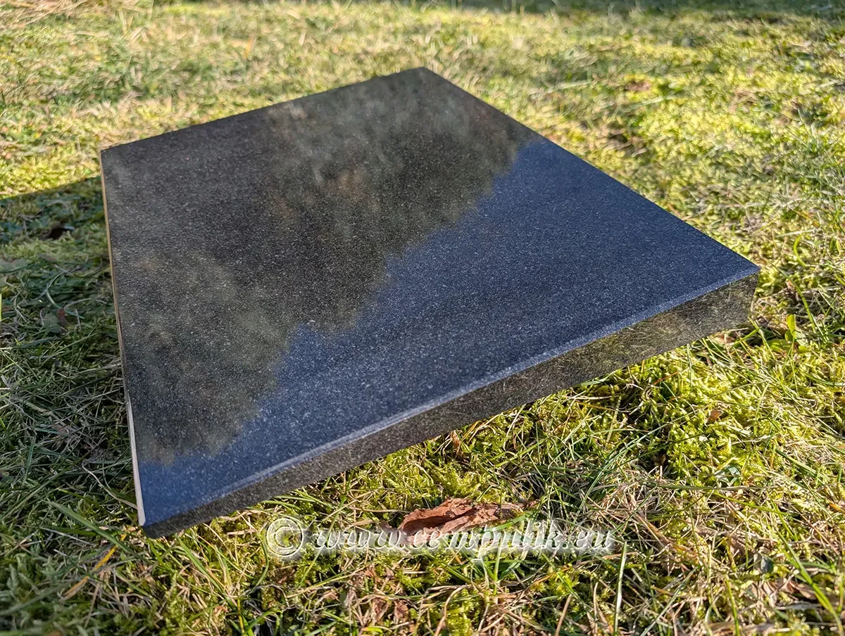 Black Granite Pillow — Noble Black (Premium) 40x30 / 45x35 cm