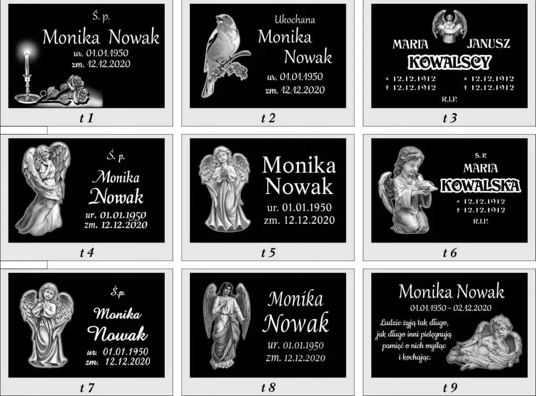 Granitowa Tablica Nagrobna 30×20 cm – Trwałe Napisy (Producent)