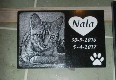 Płyta Nagrobna z Wizerunkiem i Napisem 35x25cm