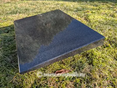 Black Granite Pillow — Noble Black (Premium) 40x30 / 45x35 cm
