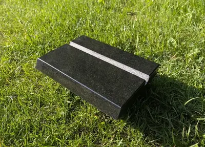 Granite Support Base with Slot — Stable Plaque Mounting