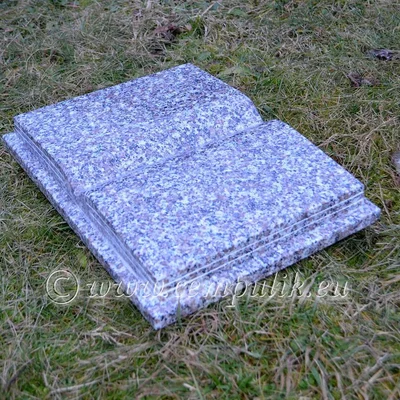 Granitowa książka nagrobna (brąz)