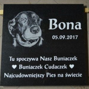 Płyta z wizerunkiem i napisem 30x30