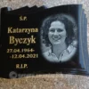 Papirus granitowy do postawienia na nagrobku