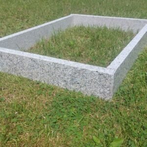 Granitowa rama, granitowe obrzeże na cmentarz dla zwierząt