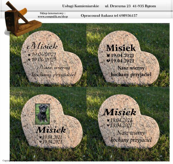 Tilted Heart-Shaped Pet Memorial in Beige, Brown, (color3) - Image 4