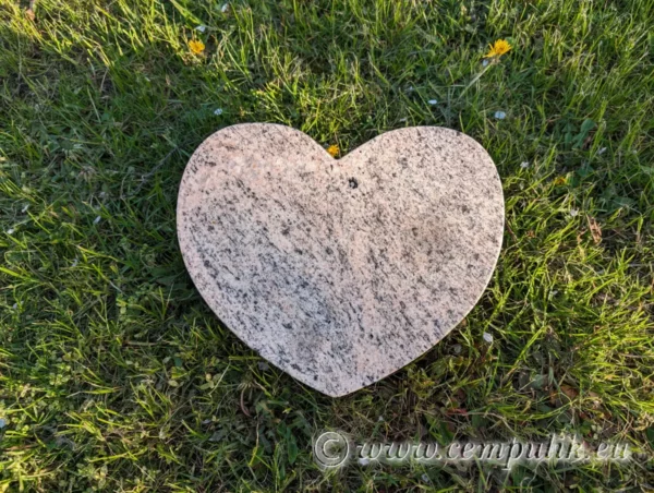 Cream Granite Heart Pet Memorial – A Unique Tribute to Your Beloved Pet (color3) - Image 3