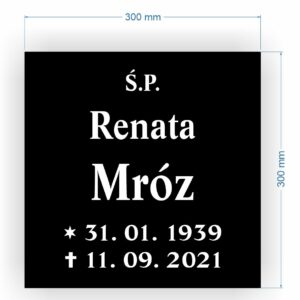 Płyta granitowa urnowa