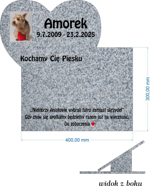 Amorek zgodnie z projektem
