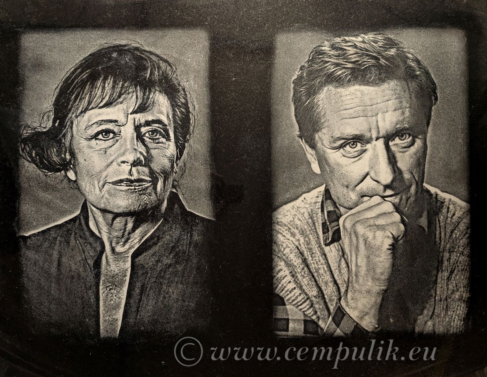 Duży potret nagrobny