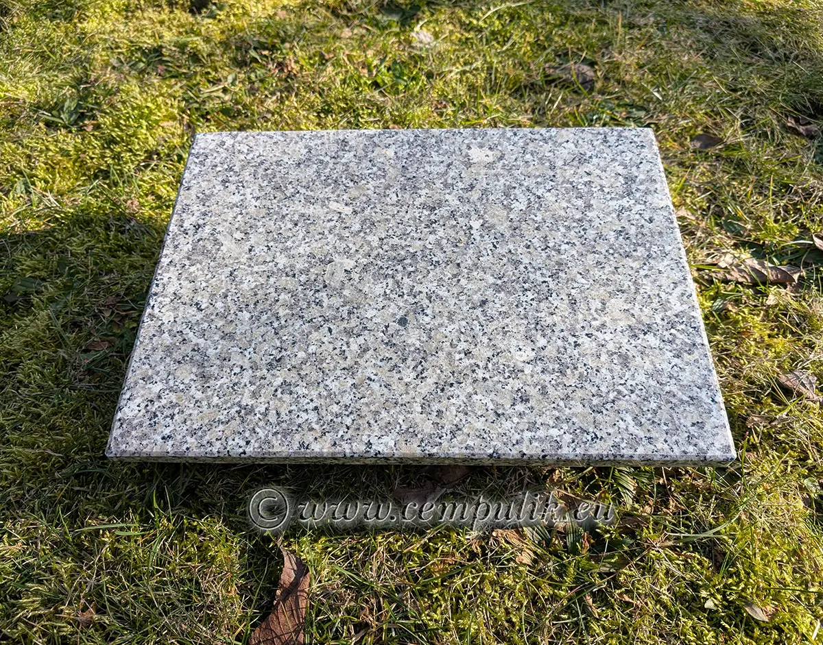 Granite Pillow — Light Gray 40x30 / 45x35 cm - zdjęcie 3